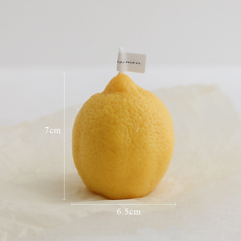 ZestGlow Lemon Candle