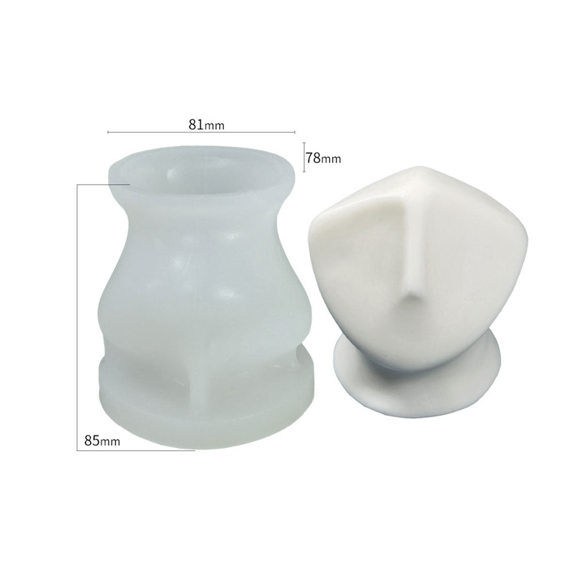 Aura Face Candle Mold