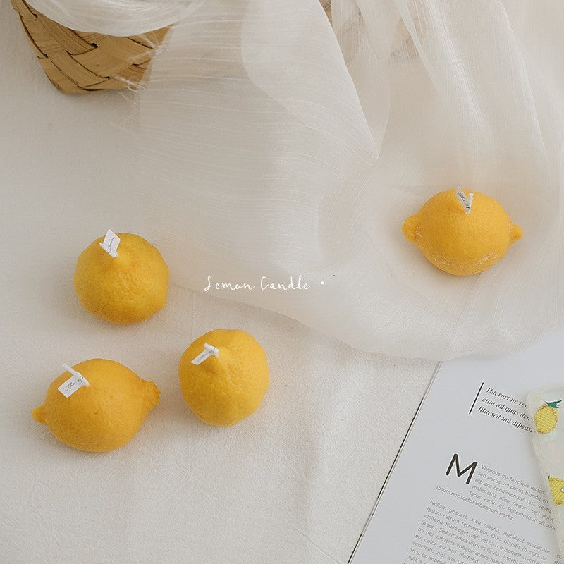 ZestGlow Lemon Candle