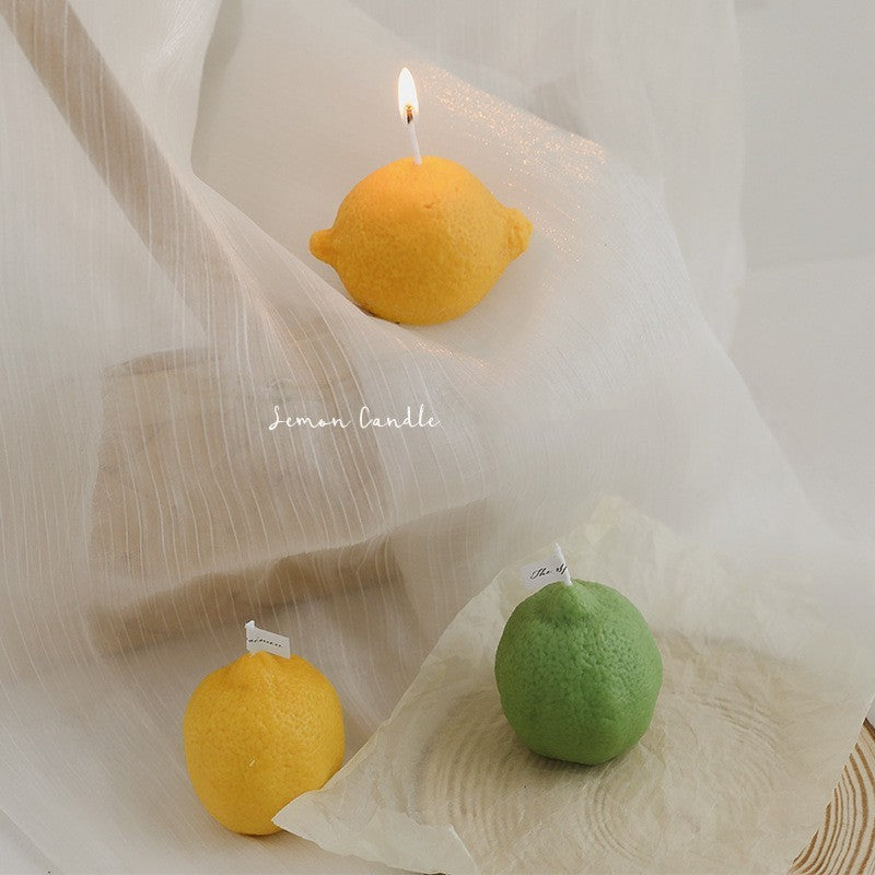 ZestGlow Lemon Candle
