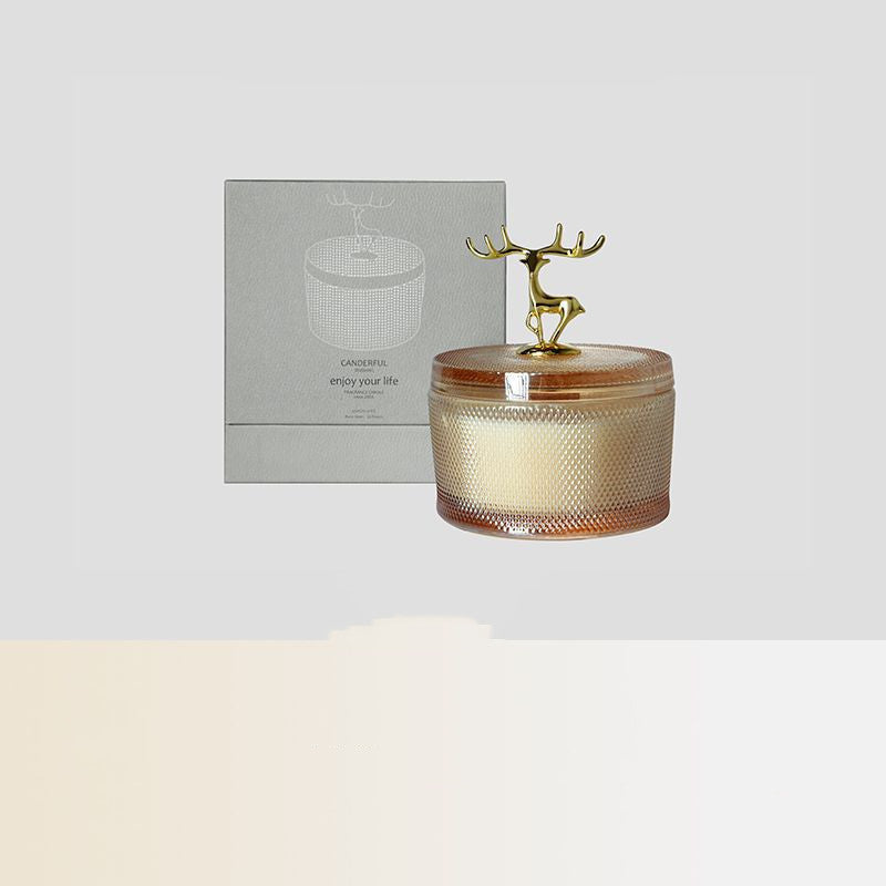 Antler Glow Hammered Candle