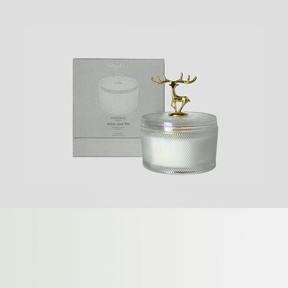 Antler Glow Hammered Candle