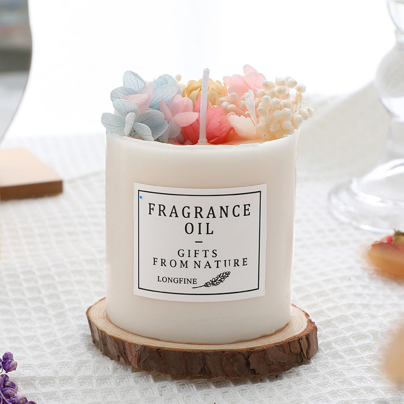 Dried blossom wick Candle