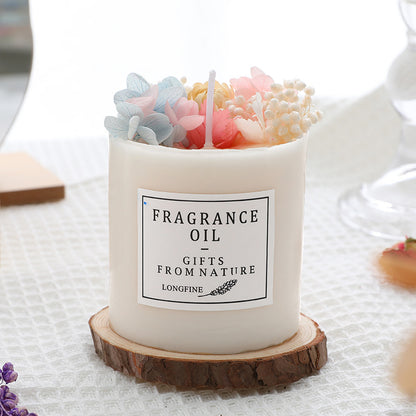 Dried blossom wick Candle