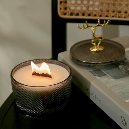 Antler Glow Hammered Candle