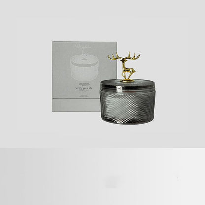 Antler Glow Hammered Candle