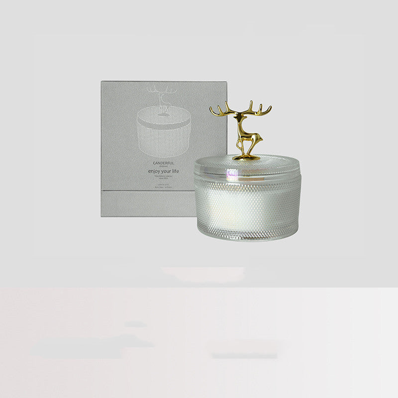 Antler Glow Hammered Candle