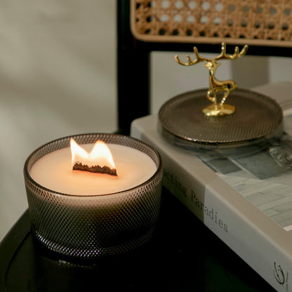 Antler Glow Hammered Candle
