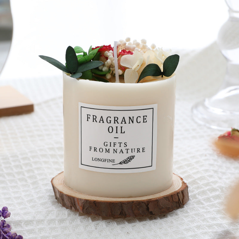 Dried blossom wick Candle