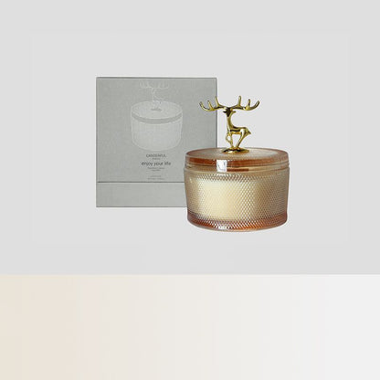 Antler Glow Hammered Candle
