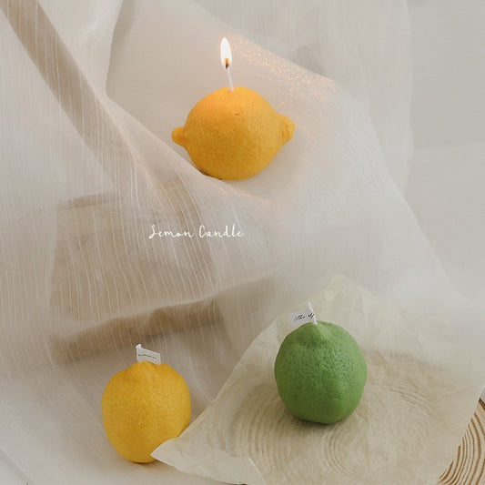 ZestGlow Lemon Candle